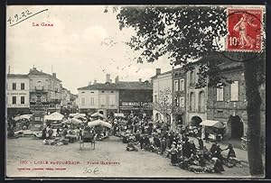 Carte postale L`Isle-en-Jourdain, Place Gambetta