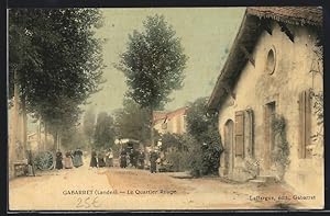 Carte postale Gabarret, Le Quartier Rouge