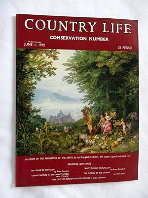 Country Life Magazine No 3911. 1972, June 1st. Conservation Number. The Fate of Neo-Classical Hou...
