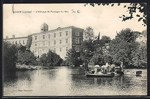 Carte postale Sorde, L`Abbaye et Passage du Bac