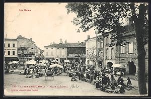 Carte postale L`Isle-en-Jourdain, Place Gambetta