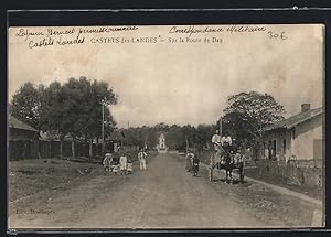 Carte postale Castets-des-Landes, Sur la Route de Dax
