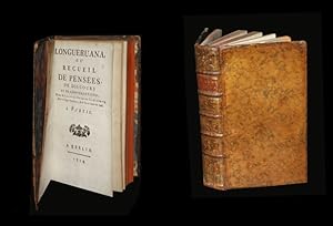 Seller image for Longueruana ou Recueil de penses, de discours et de conversations de Feu M. Louis du Four de Longuerue. for sale by Babel Librairie