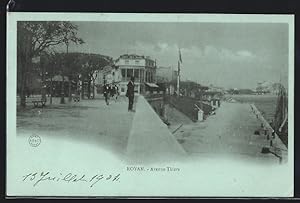 Carte postale Royan, avenue Thiers