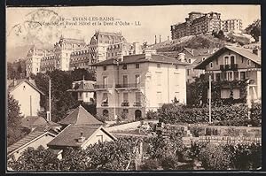 Carte postale Evian-les-Bains, Splendide et Royal Hotel et la Dent d`Oche