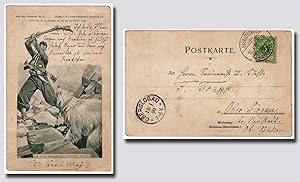 Bild des Verkufers fr May, Karl (1842-1912) - One of a kind autograph note signed re: Hadschi Halef Omar/ Apaches zum Verkauf von Andreas Wiemer Historical Autographs