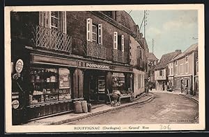 Carte postale Rouffignac, Grand` Rue