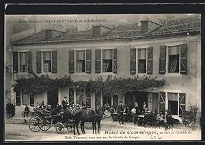 Carte postale Saint-Bertrand-de-Comminges, Hôtel de Comminges en face la Cathédrale