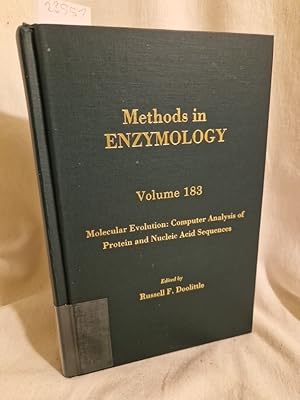 Seller image for Molecular Evolution: Computer Analysis of Protein and Nucleic Acid Sequences. (= Methods in Enzymology, Volume 183). for sale by Versandantiquariat Waffel-Schrder