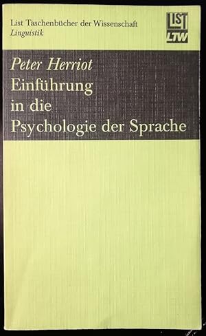 Bild des Verkufers fr Einfhrung in die Psychologie der Sprache zum Verkauf von Klaus Kreitling