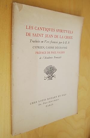 Seller image for Les cantiques spirituels de Saint Jean de la Croix Prface de Paul Valry for sale by Au Coeur  l'Ouvrage
