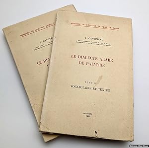 Immagine del venditore per Le dialecte arabe de Palmyre venduto da Librairie Alain Brieux