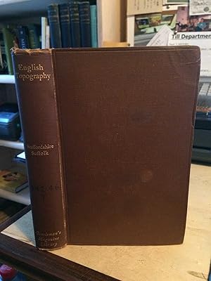 Immagine del venditore per Topographical History of Staffordshire and Suffolk: A Classified Collection of the Chief Contents of "The Gentleman's Magazine" from 1731-1868 venduto da Dreadnought Books