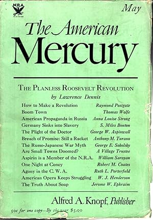 Seller image for The American Mercury Volume XXXII, No. 125; May, 1934 for sale by Dorley House Books, Inc.