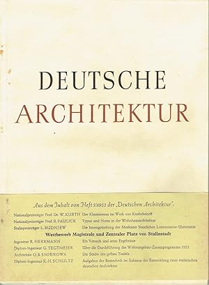 Seller image for Deutsche Architektur for sale by Versandantiquariat Funke