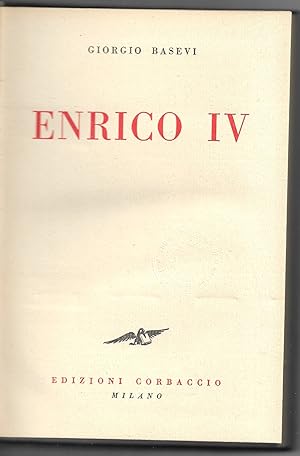 Seller image for Enrico VI for sale by Sergio Trippini