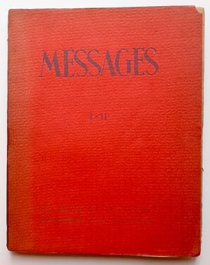 Messages n° I - II, octobre 1946 : Les mots et les signes.