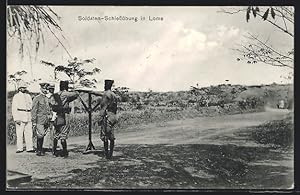 Ansichtskarte Lome, Soldaten-Schiessübung