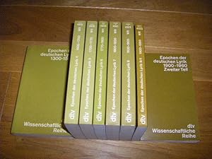 Bild des Verkufers fr Epochen der deutschen Lyrik. Band 2, 4 - 9 (8 Bnde) zum Verkauf von Versandantiquariat Rainer Kocherscheidt