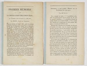 Premier Mémoire sur la Distillation des corps gras. Lu à l'Académie royale des Sciences le 11 jui...