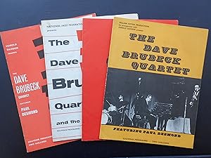 Seller image for THE DAVE BRUBECK QUARTET. Four Souvenir Programmes from Tours of Great Britain 1957-1962. for sale by J. R. Young