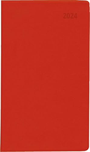 Immagine del venditore per Taschenplaner rot 2024 - Brokalender 9,5x16 cm - 64 Seiten - 1 Woche auf 1 Seite - separates Adressheft - faltbar - Notizheft - 540-1013 venduto da Rheinberg-Buch Andreas Meier eK