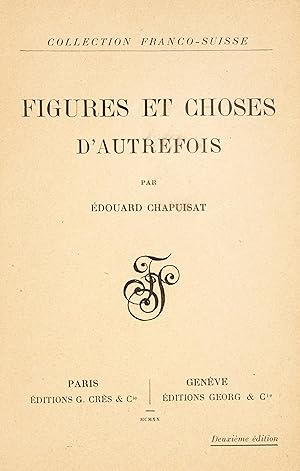 Figures et choses d'autrefois