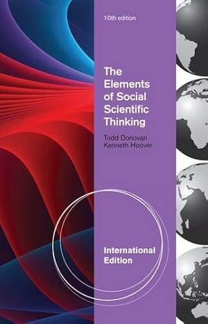 Seller image for The Elements of Social Scientific Thinking, International Edition for sale by WeBuyBooks