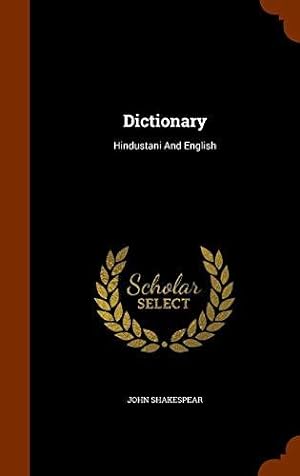 Bild des Verkufers fr Dictionary: Hindustani And English zum Verkauf von WeBuyBooks