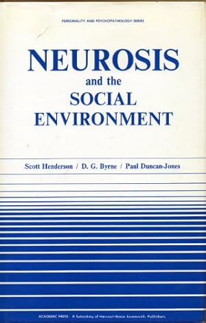 Seller image for Neurosis and the Social Environment: no. 27 (Personality & psychopathology) for sale by WeBuyBooks