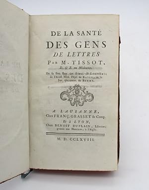 De la santé des gens de lettres