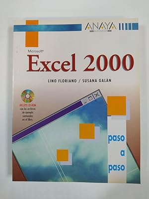 Imagen del vendedor de Excel 2000. Paso a paso. a la venta por TraperaDeKlaus