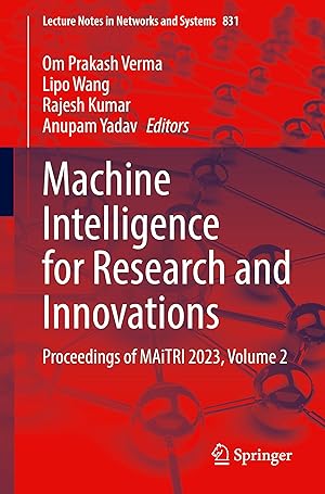 Imagen del vendedor de Machine Intelligence for Research and Innovations a la venta por moluna