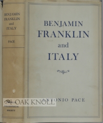 Bild des Verkufers fr BENJAMIN FRANKLIN AND ITALY zum Verkauf von Oak Knoll Books, ABAA, ILAB