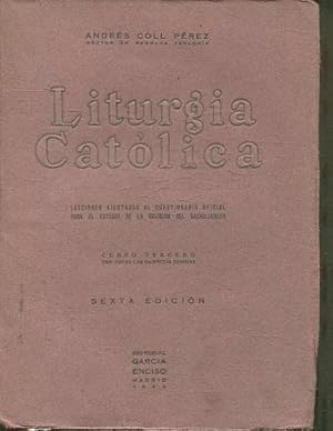 Imagen del vendedor de LITURGIA CATOLICA. a la venta por Libros Ambig