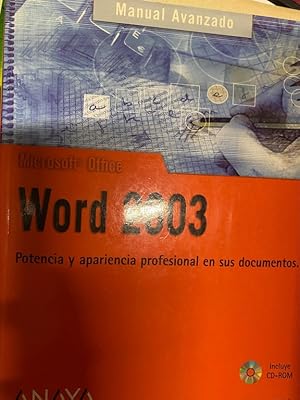 MANUAL AVANZADO DE MICROSOFT OFFICE WORD 2003