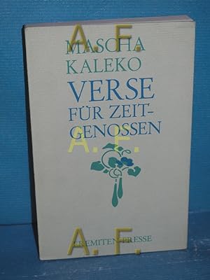 Immagine del venditore per Verse fr Zeitgenossen (Broschur 81) venduto da Antiquarische Fundgrube e.U.