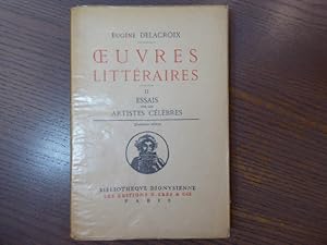 Seller image for uvres Littraires. - II. Essais sur les Artistes Clbres. for sale by Tir  Part