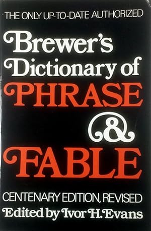 Brewers Dictionary of Phrase and Fable Edition