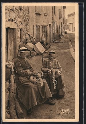 Ansichtskarte Le Puy, Dentellières de la Ville, Alte Frauen beim Klöppeln
