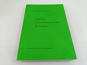 Einführung in die Literaturwissenschaft für Italianisten Elisabeth Schulze-Witzenrath