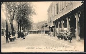 Carte postale Mirepoix, La Mairie et le Poste