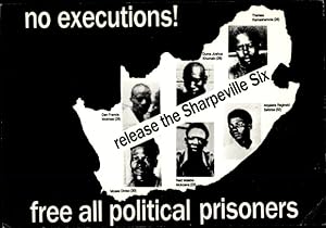 Ansichtskarte / Postkarte Keine Hinrichtungen, alle politischen Gefangenen freilassen, Sharpevill...