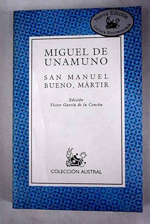 Seller image for San Manuel Bueno, mrtir for sale by Alcan Libros