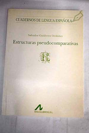 Imagen del vendedor de Estructuras pseudocomparativas a la venta por Alcan Libros