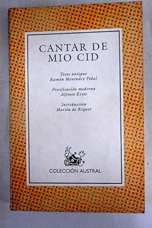 Seller image for Cantar de mo Cid for sale by Alcan Libros