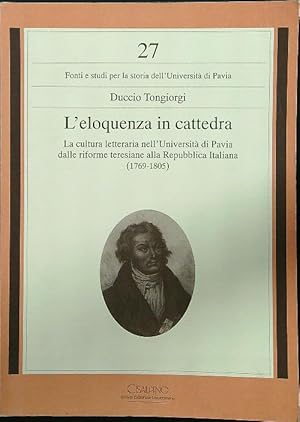 Bild des Verkufers fr L'eloquenza in cattedra zum Verkauf von Librodifaccia