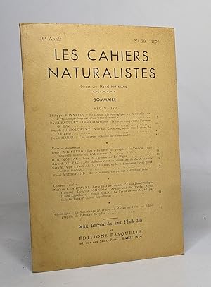 Image du vendeur pour Les cahiers naturalistes - n30 1970 mis en vente par crealivres