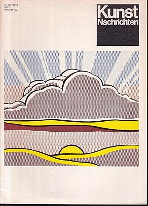 Bild des Verkufers fr Kunst Nachrichten. Zeitschrift fr internationale Kunst. 10. Jahrgang, Heft 3, Oktober 1973 zum Verkauf von Graphem. Kunst- und Buchantiquariat