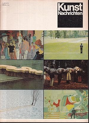 Bild des Verkufers fr Kunst Nachrichten. Zeitschrift fr internationale Kunst. 7. Jahrgang, Heft 2, September 1970 zum Verkauf von Graphem. Kunst- und Buchantiquariat